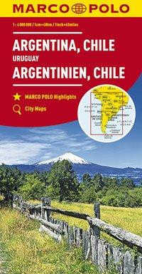 MARCO POLO Kontinentalkarte Argentinien, Chile 1:4 000 000