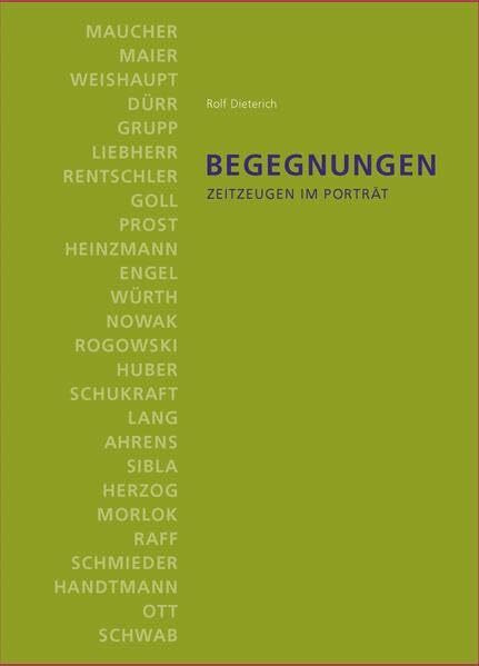 Begegnungen: Zeitzeugen im Porträt