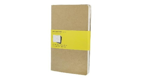 Moleskine Cahier large kariert packpapierbraun DIN A5. 3er Pack