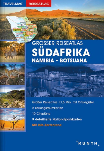 Großer Reiseatlas Südafrika / Namibia / Botsuana 1:1,5 Mio.