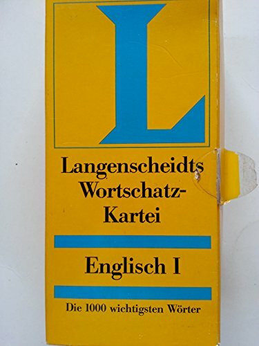 Langenscheidts Wortschatz Kartei Englisch 1. Die 1000 wichtigsten Wörter