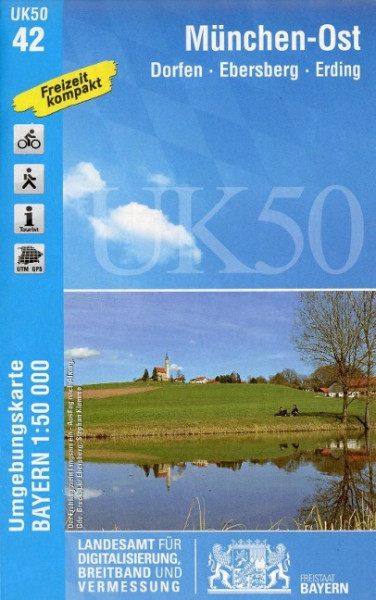 München-Ost Dorfen - Ebersberg - Erding 1 : 50 000 (UK50-42)