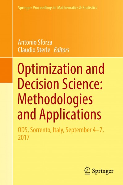 Optimization and Decision Science Methodologies and Applications