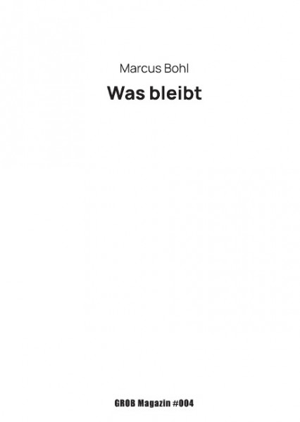 Was bleibt