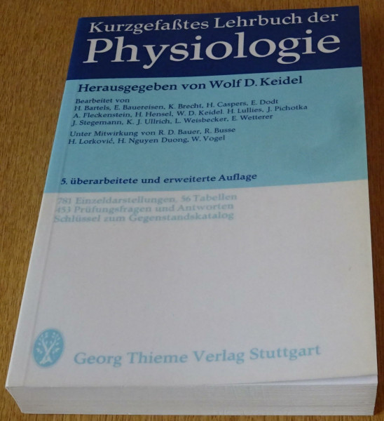 Kurzgefaßtes Lehrbuch der Physiologie
