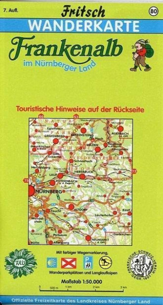 Nürnberger Land 1 : 50 000. Fritsch Wanderkarte