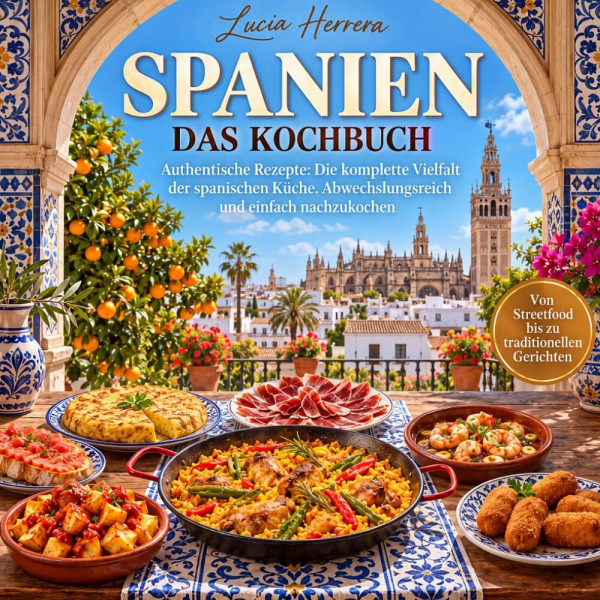 Spanien Kochbuch – Authentische Rezepte: Die komplette Vielfalt der spanischen Küche. Von Streetfood bis zu traditionellen Gerichten. Abwechslungsreich und einfach nachzukochen