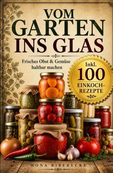 Vom Garten ins Glas: Lebensmittel haltbar machen - Was jeder Hobbygärtner über das Pflanzen, Ernten und Einmachen wissen sollte