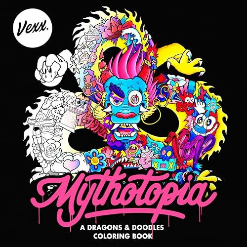Mythotopia: A Dragons and Doodles Coloring Book