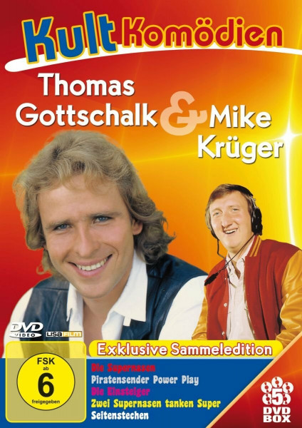 Kultkomödien mit Thomas Gottschalk & Mike Krüger - 5DVD-Sammeledition (Die Supernasen, Piratensender Powerplay, Die Einsteiger, Zwei Nasen tanken super, Seitenstechen) [5 DVDs]