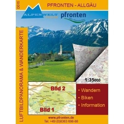 Pfronten - Allgäu 1 : 35 000 Luftbildpanorama & Wanderkarte
