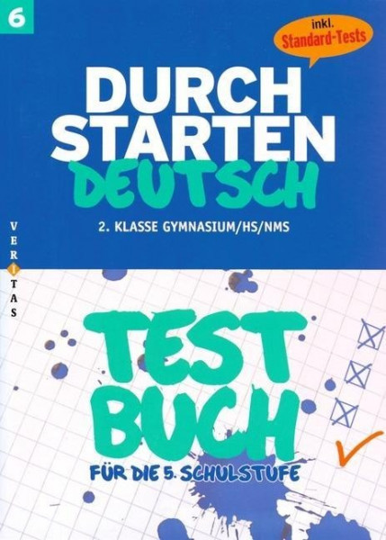 Durchstarten Deutsch 6. Schuljahr. Testbuch mit Lösungsheft
