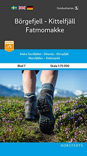 Börgefjell-Kittelfjäll-Fatmomakke 1:75 000