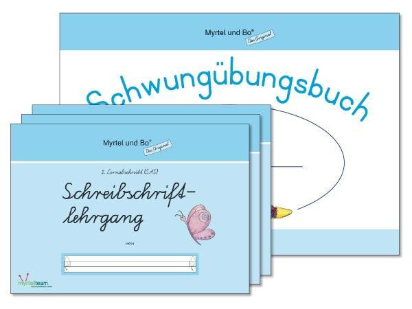 "Myrtel und Bo" - Klasse 1 - Paket: Schreibschriftlehrgang - Heft 1 - 4 - SAS