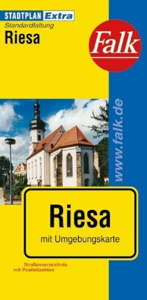 Falk Stadtplan Extra Standardfaltung Riesa