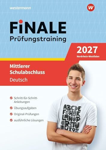 FiNALE - Prüfungstraining Mittlerer Schulabschluss Nordrhein-Westfalen: Deutsch 2027 Arbeitsbuch mit Lösungsheft