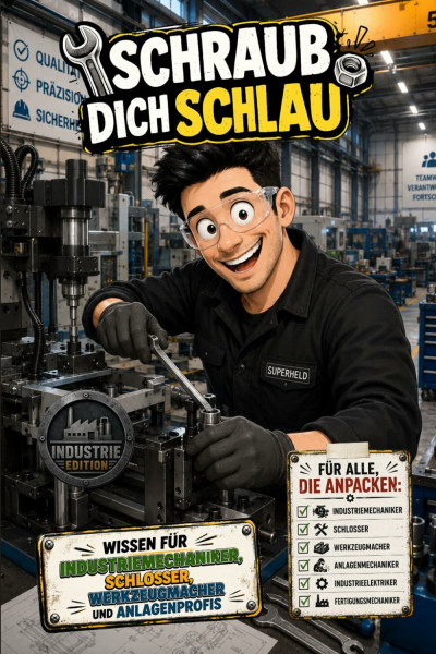 Schraub dich schlau - Wissen für Industriemechaniker, Schlosser, Werkzeugmacher und Anlagenprofis - Industrie Edition: Unnützes Wissen für Mechaniker, ... Geschenk Fabrikhalle - Auflage 2