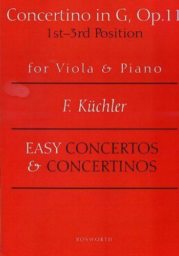 Concertino in G, Op. 11: Easy Concertos and Concertinos Series for Viola and Piano