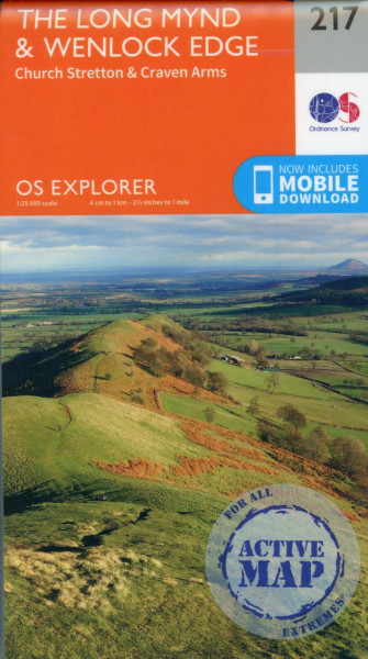 Long Mynd and Wenlock Edge 1 : 25 000