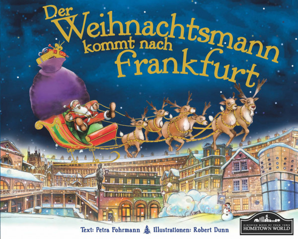 Der Weihnachtsmann kommt nach Frankfurt: Wenn der Weihnachtsmann mit seinem großen Schlitten die Geschenke vom Nordpol nach Frankfurt bringt, dann erwartet ihn jedes Jahr ein spannendes Abenteuer.