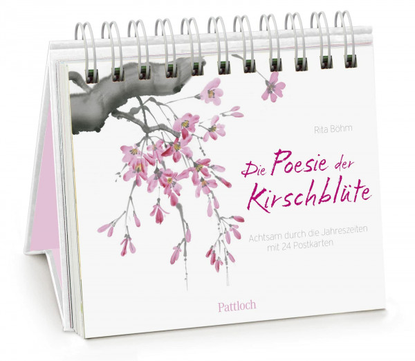 Die Poesie der Kirschblüte - achtsam durch die Jahreszeiten: mit 24 Postkarten