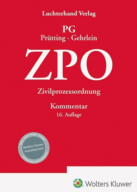 ZPO Kommentar: Zivilprozessordnung – Kommentar ZPO Kommentar: Zivilprozessordnung – Kommentar