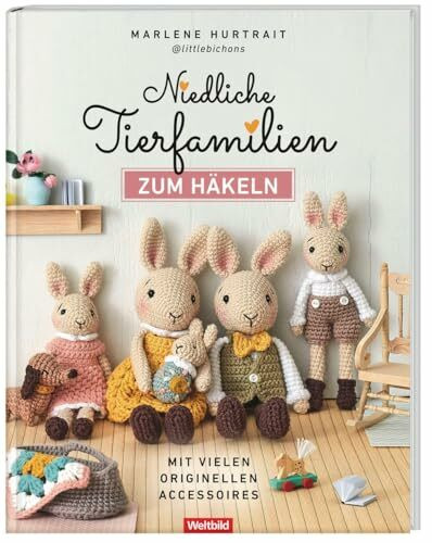 Niedliche Tierfamilien zum Häkeln