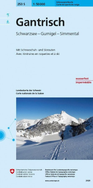 Swisstopo 1 : 50 000 Gantrisch/Ski