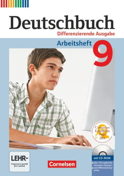 Deutschbuch - Differenzierende Ausgabe 9. Schuljahr - Arbeitsheft mit Lösungen und Übungs-CD-ROM