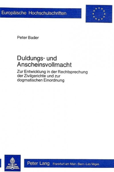 Duldungs- und Anscheinsvollmacht