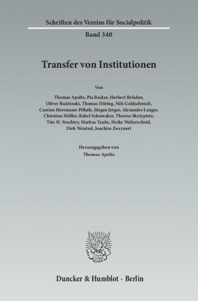 Transfer von Institutionen