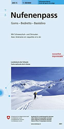 265S Nufenenpass Schneesportkarte: Goms - Bedretto - Basòdino (Skitourenkarten 1:50 000)
