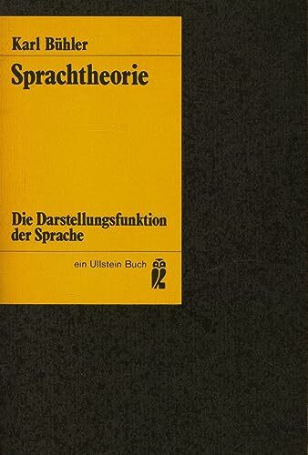 Sprachtheorie. Die Darstellungsfunktion der Sprache.