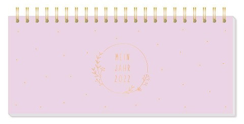 Premium-Wochenplaner mit Kalendarium "Rosé" 2022