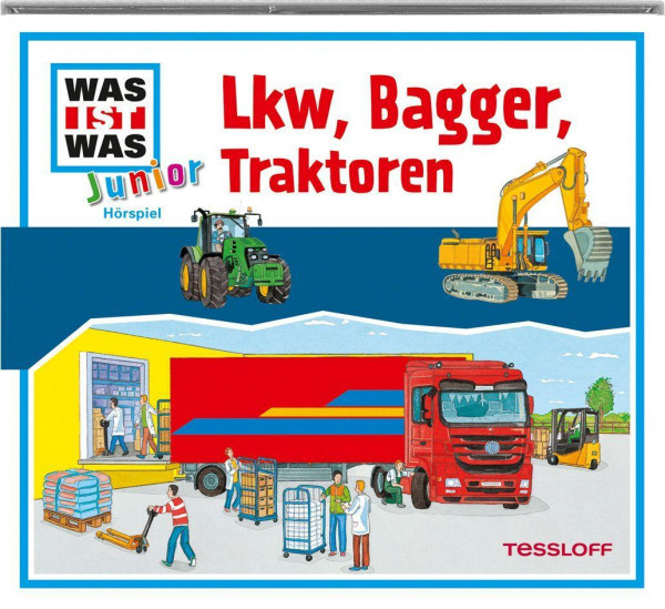 Was ist was Junior Hörspiel-CD: Lkw, Bagger, Traktoren