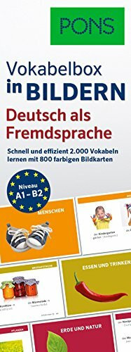 PONS Vokabelbox in Bildern Deutsch als Fremdsprache: Schnell & effizient Vokabeln lernen mit 2.000 Wörter auf 800 farbigen Bildkarten: Schnell und ... Vokabeln lernen mit 800 farbigen Bildkarten