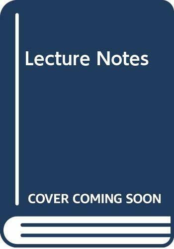 Lecture Notes: Oncology