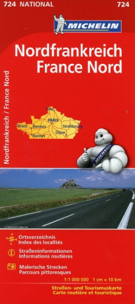 Michelin Nordfrankreich 1 : 1 000 000