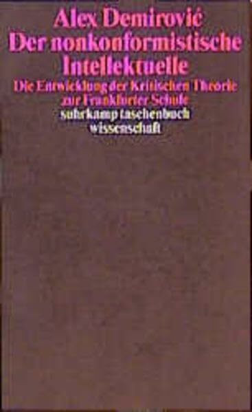 Der nonkonformistische Intellektuelle: Die Entwicklung der Kritischen Theorie zur Frankfurter Schule (suhrkamp taschenbuch wissenschaft)