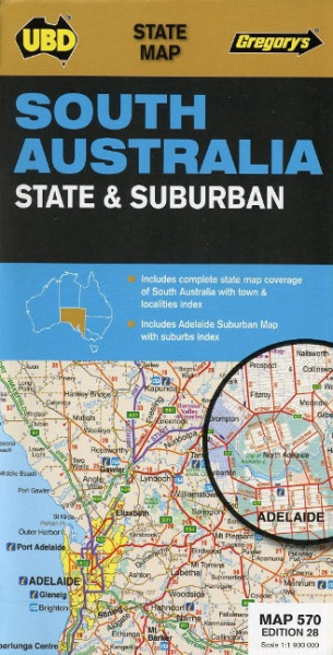 South Australia State & Suburban 1 : 1 900 000