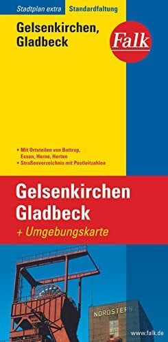 Falk Stadtplan Extra Standardfaltung Gelsenkirchen