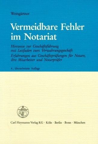Vermeidbare Fehler im Notariat