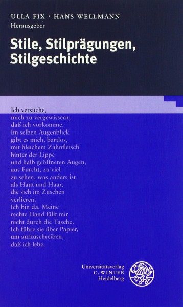 Stile, Stilprägungen, Stilgeschichte. Über Epochen-, Gattungs- und Autorenstile - sprachliche Analysen und didaktische Aspekte