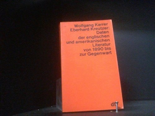 Daten der englischen und amerikanischen Literatur von 1890 bis zur Gegenwart