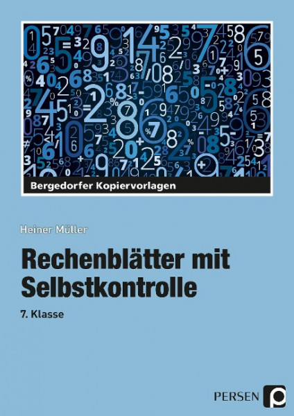 Rechenblätter mit Selbstkontrolle - 7. Klasse