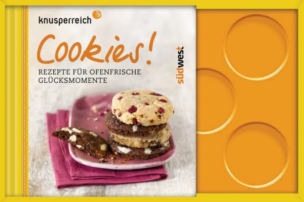 Cookies!: Rezepte für ofenfrische Glücksmomente. Buch mit Backform für 8 Cookies