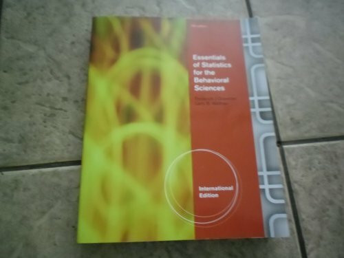 Essentials of Statistics for the Behavioral Sciences - Seventh Edition (International Edition)