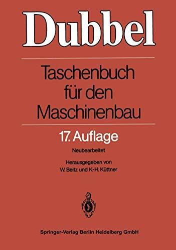 Dubbel - Taschenbuch für den Maschinenbau 17.Auflage