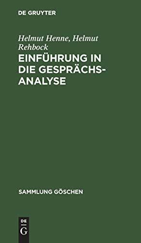 Sammlung Göschen, Nr. 2212: Einführung in die Gesprächsanalyse