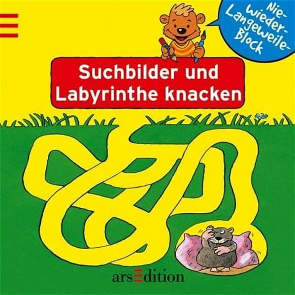 Suchbilder und Labyrinthe knacken (Nie-wieder-Langeweile-Block)